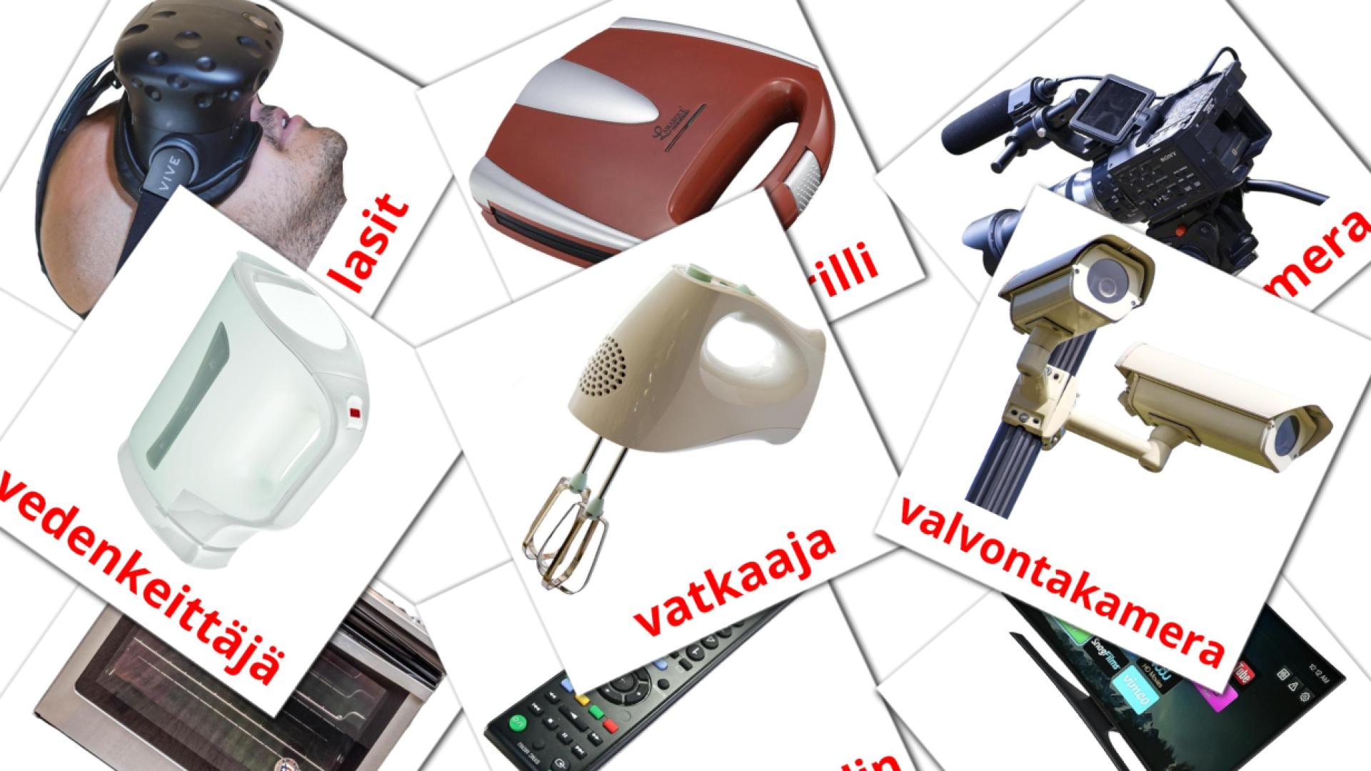 Kodinkoneet finnish vocabulary flashcards