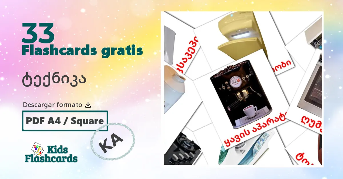 tarjetas didacticas de Aparatos domésticos