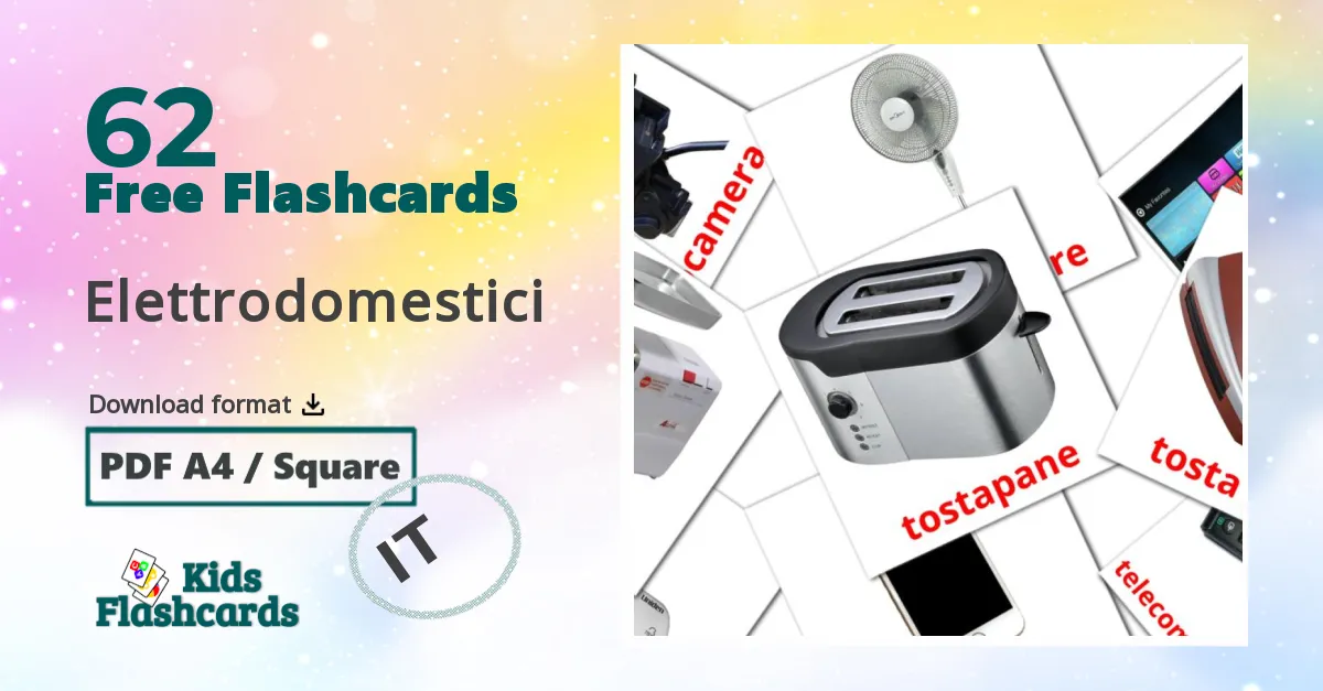 62 Elettrodomestici flashcards