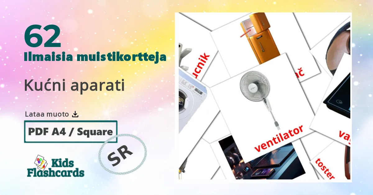 Kućni aparati – lasten kuvakortit serbiaksi sanastoon