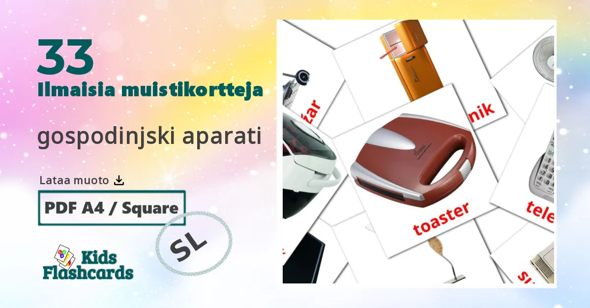 Ruoka  lasten kuvakortit