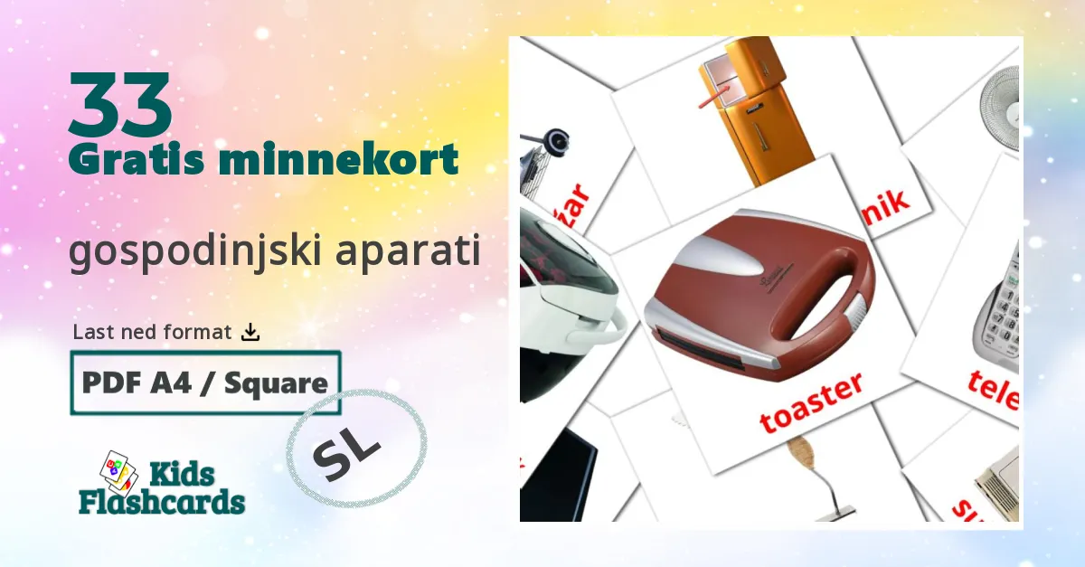 Husholdningsapparater bildekort