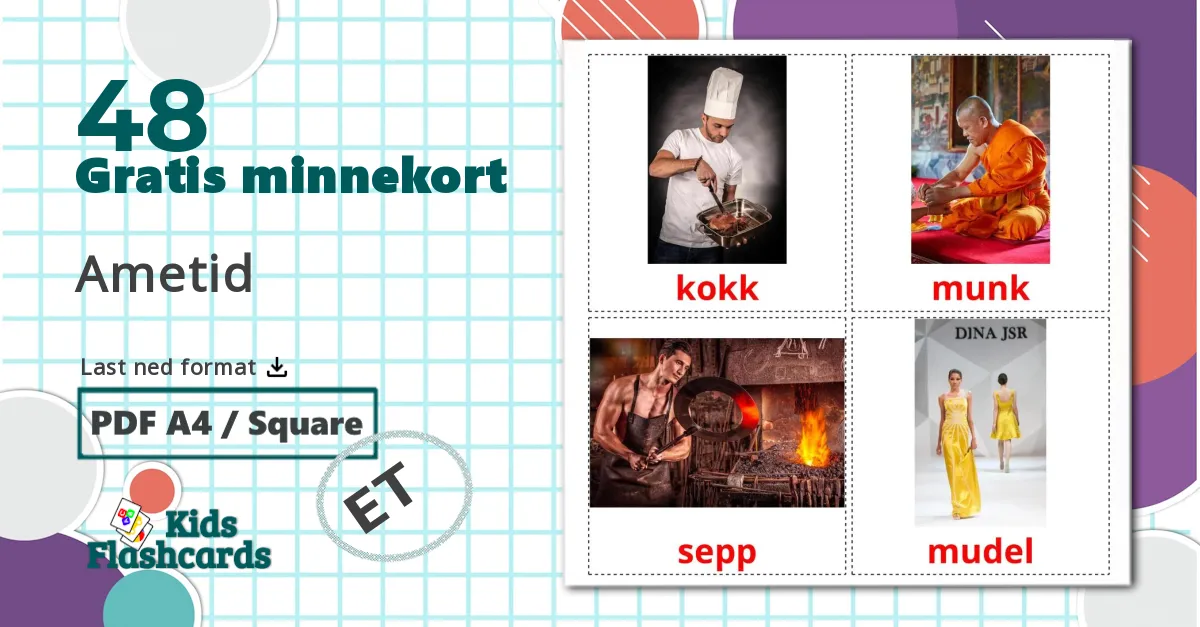 48 Ametid bildekort