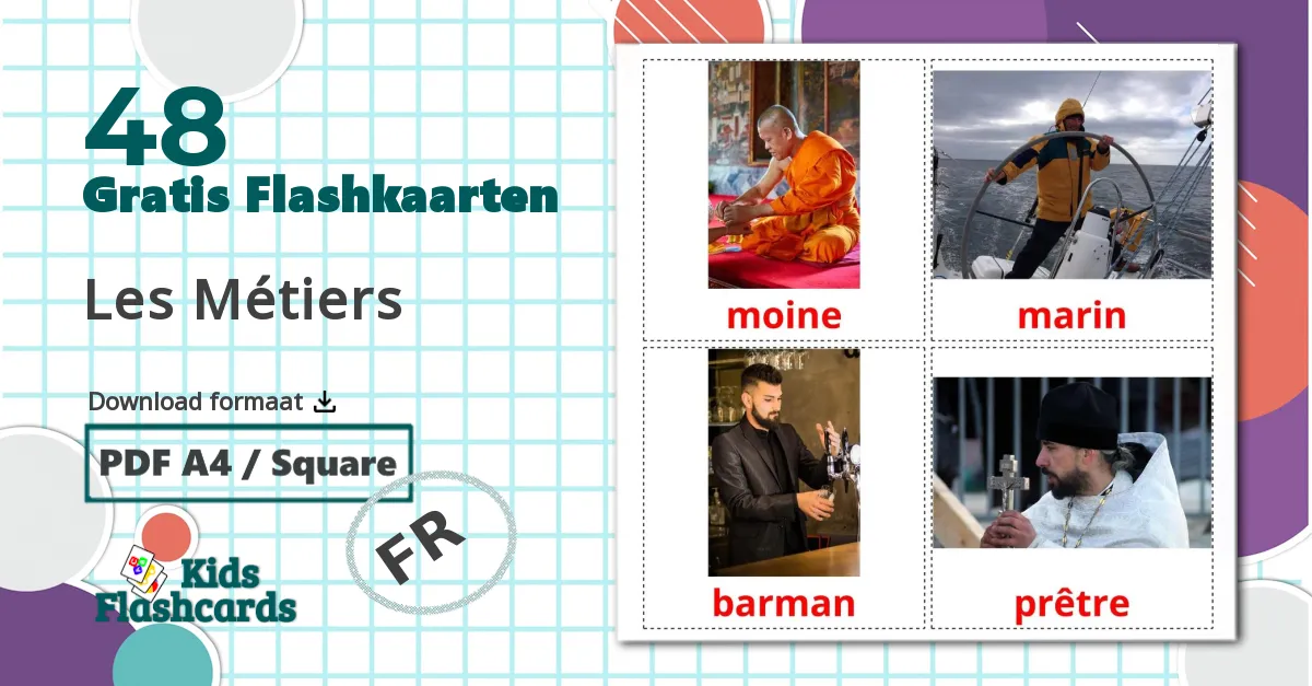 48 Les Métiers flashcards