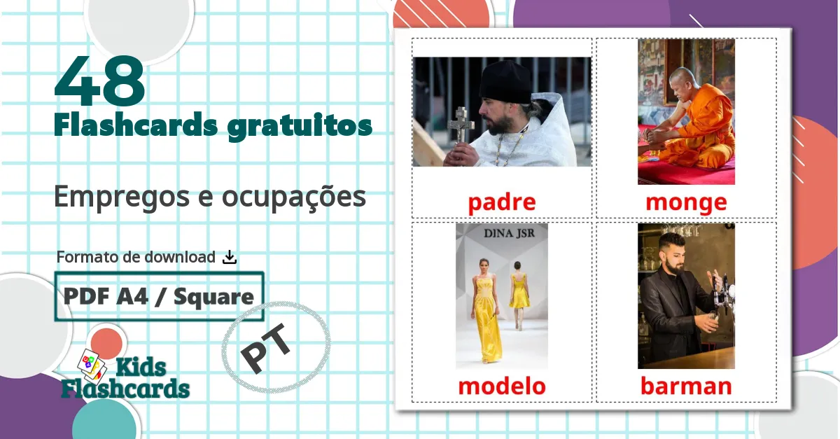 48 Flashcards de Empregos e ocupações