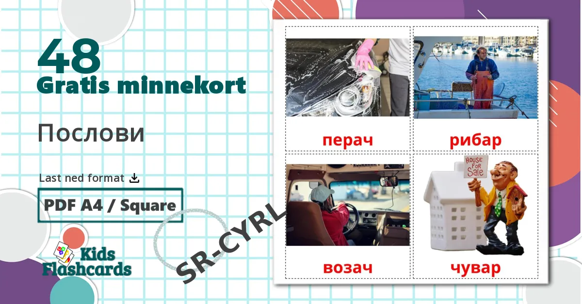 48 Послови bildekort