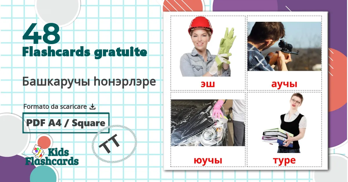 48 flashcards di Башкаручы hонэрлэре