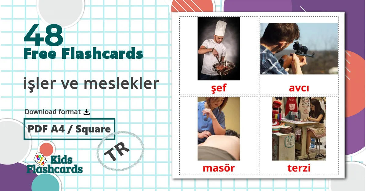 48 işler ve meslekler flashcards