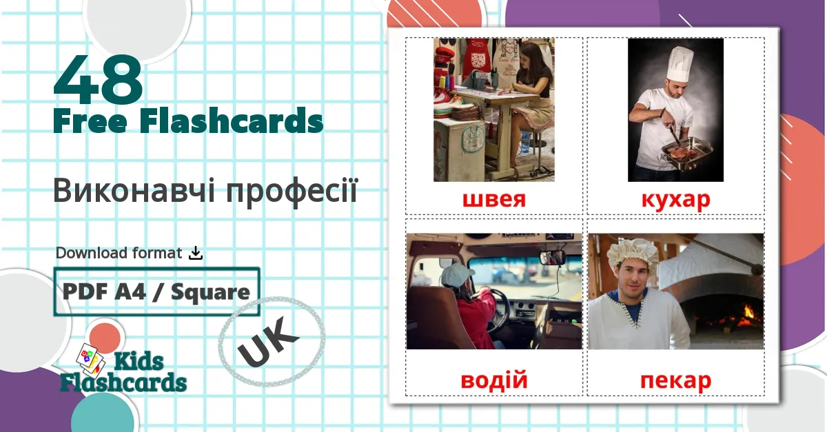 48 Виконавчі професії flashcards