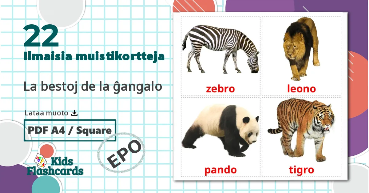 22 Imagiers La bestoj de la ĝangalo