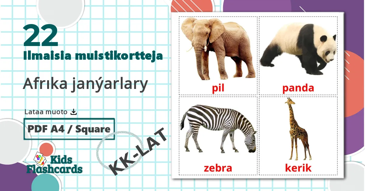22 Afrıka janýarlary lasten kuvakortit