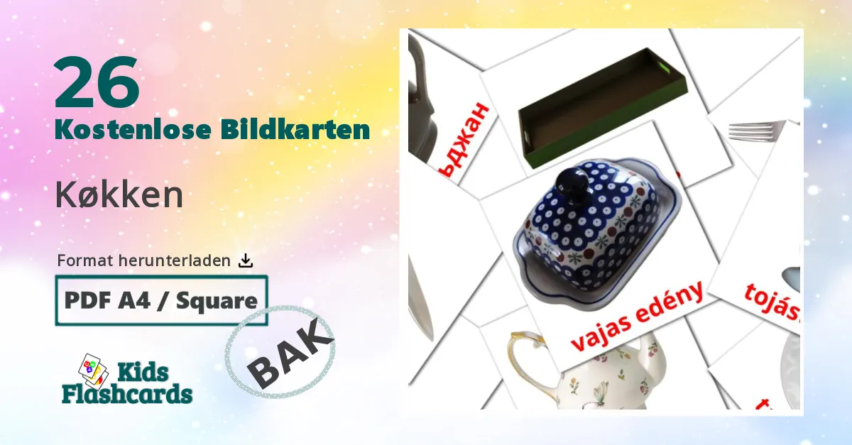 Bildkarten für In Der Küche