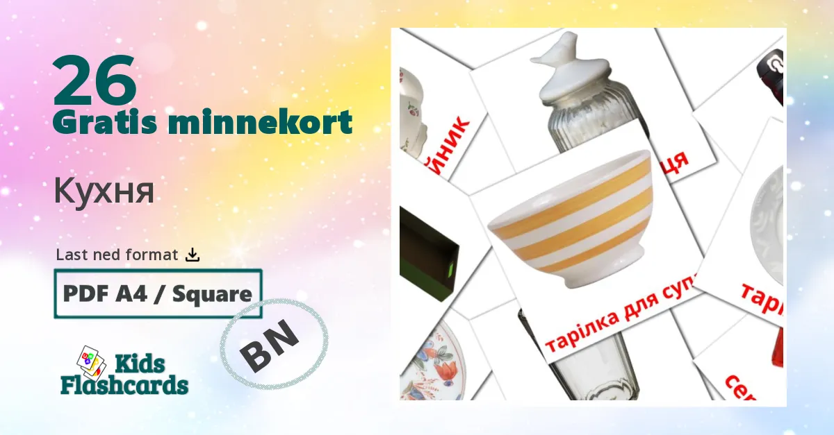 Kjøkken bildekort