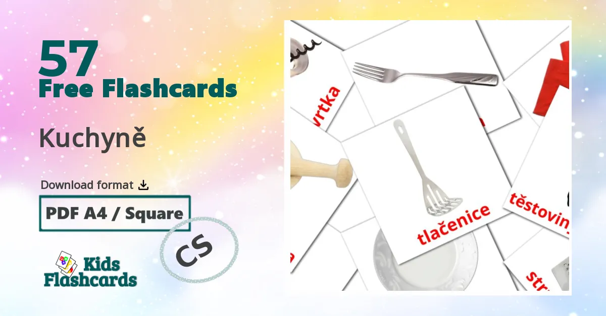 Kitchen flashcards