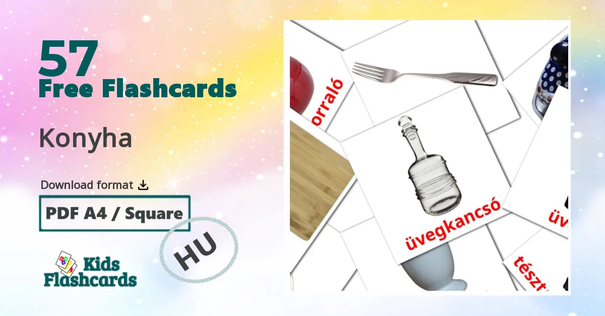 Kitchen flashcards