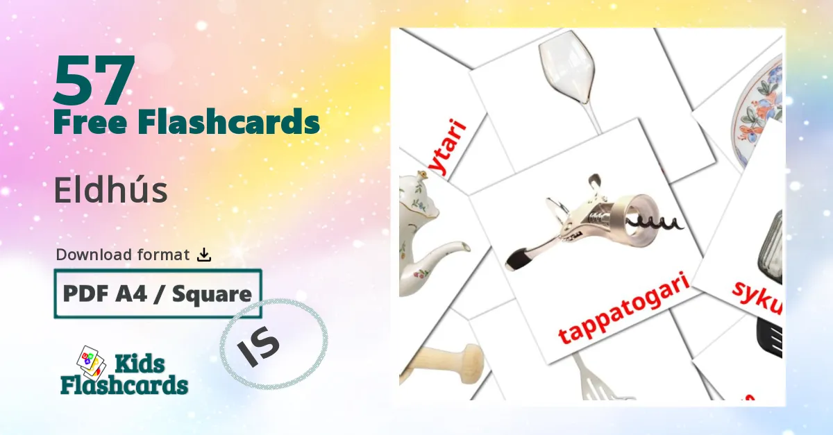 Eldhús icelandic vocabulary flashcards
