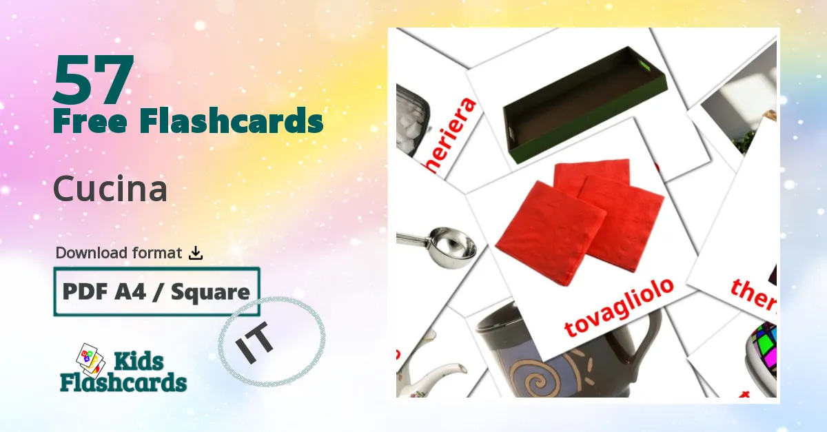 Cucina italian vocabulary flashcards