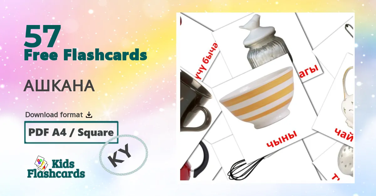 Kitchen flashcards