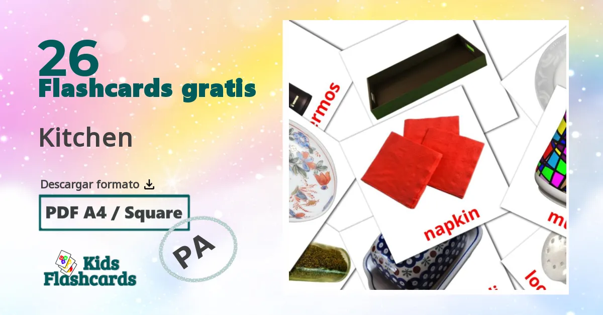 tarjetas didacticas de Cocina