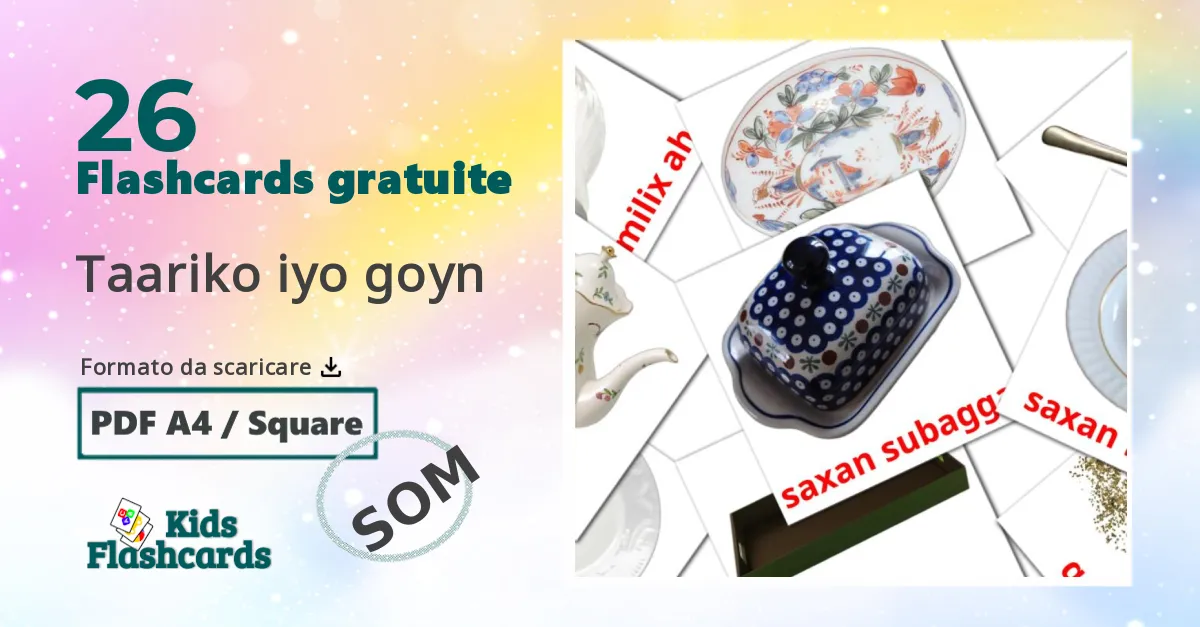 flashcards di Cucina