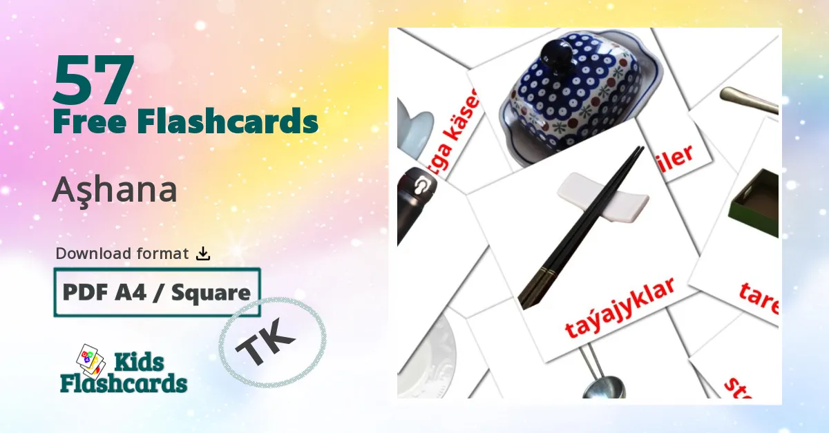 Kitchen flashcards