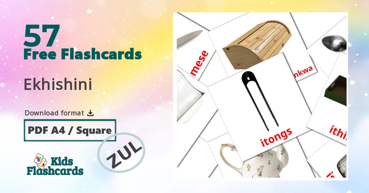 Kitchen flashcards