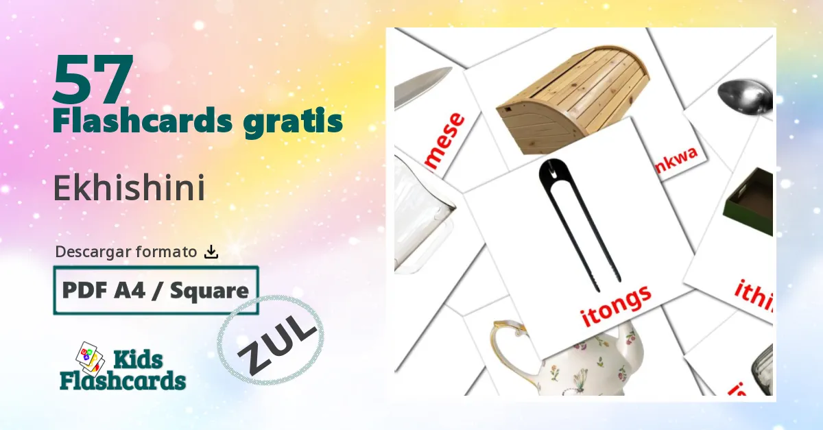 tarjetas didacticas de Cocina