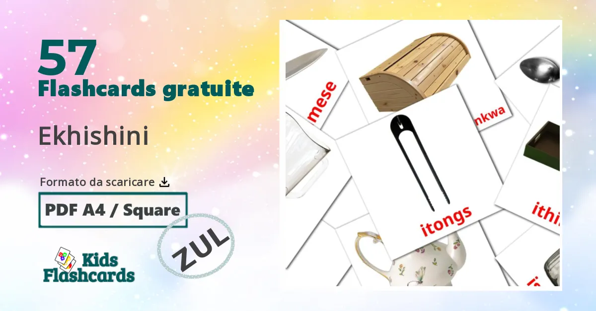 flashcards di Cucina
