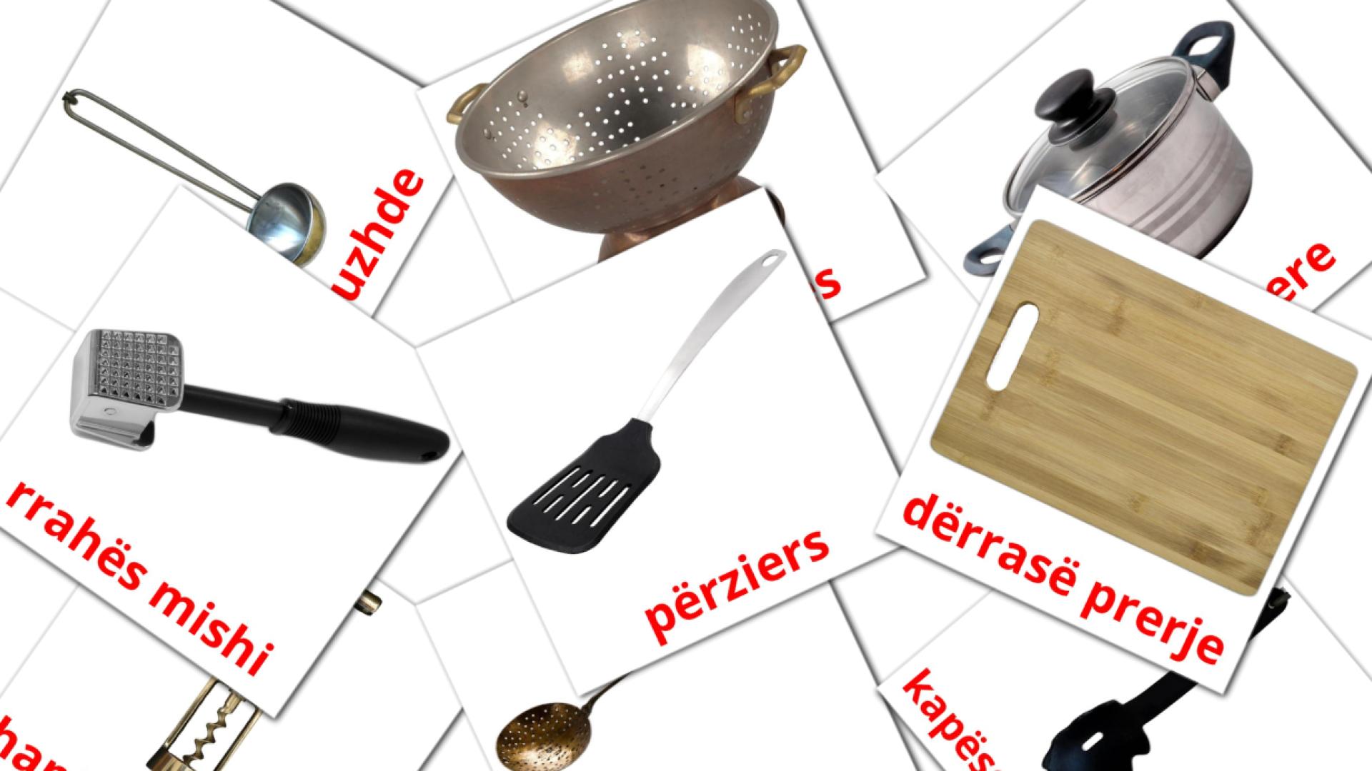 Kitchenware - albanian vocabulary cards
