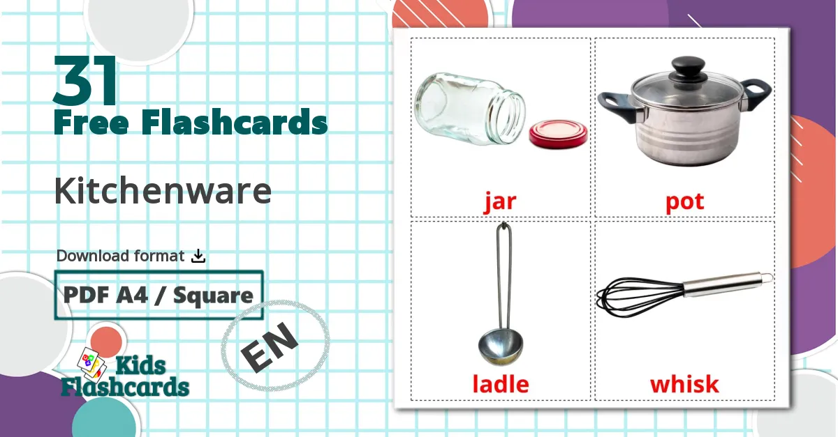 Kitchenware flashcards