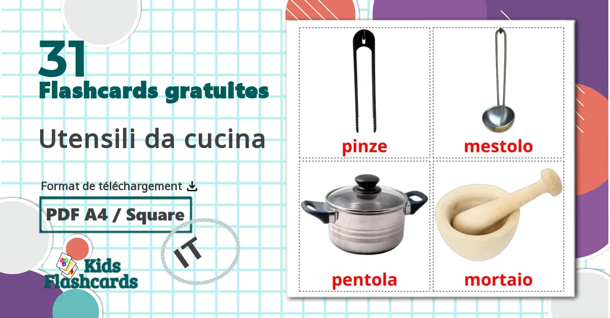 31 Imagiers Utensili da cucina