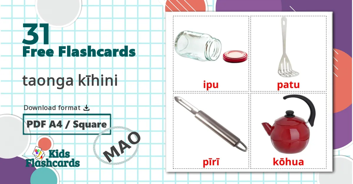 31 Kitchenware flashcards