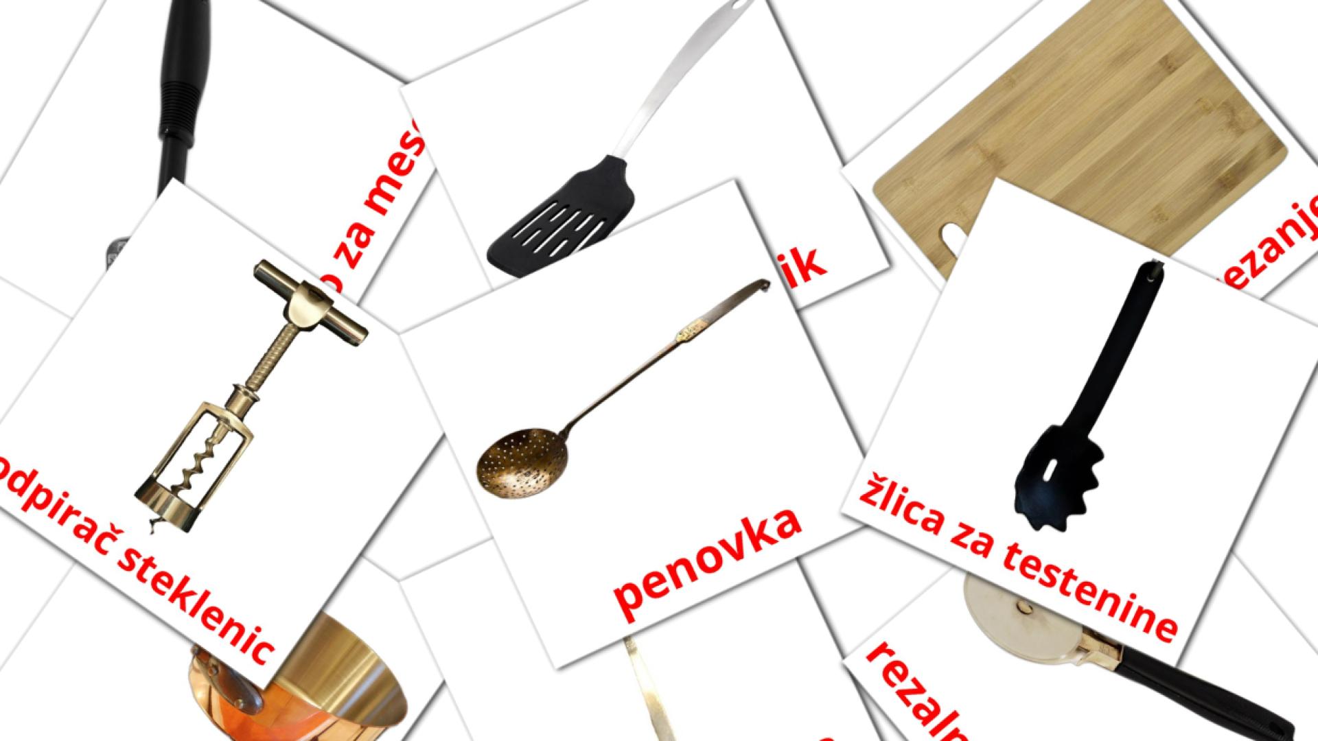 Bildkarten für Kuhinjski pripomočki