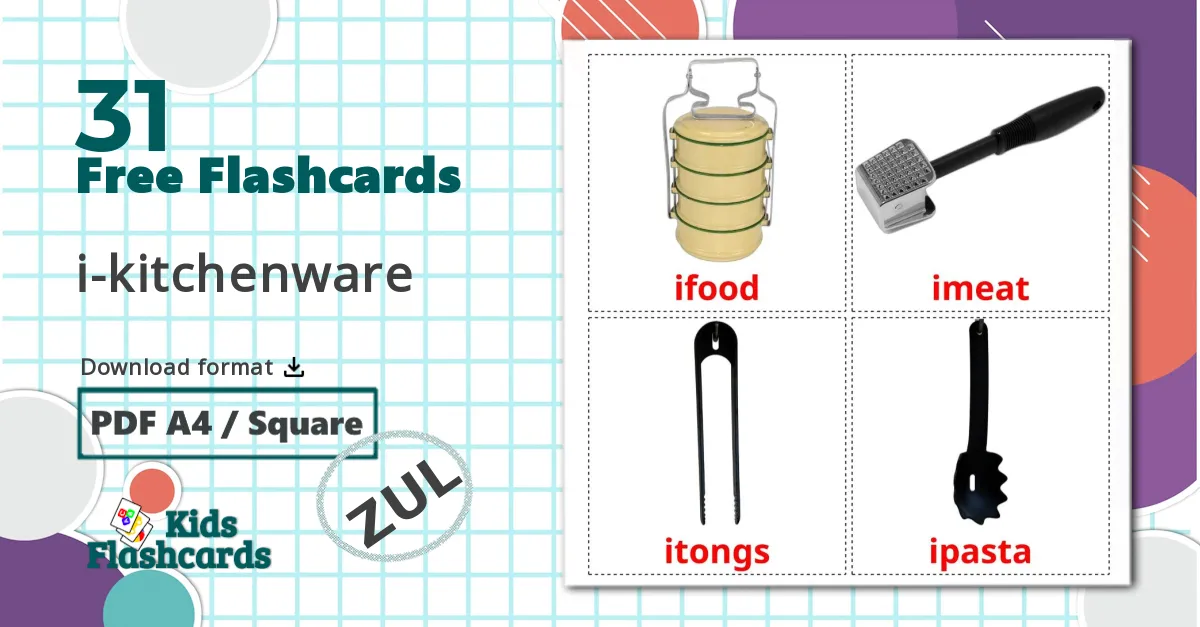 31 Kitchenware flashcards