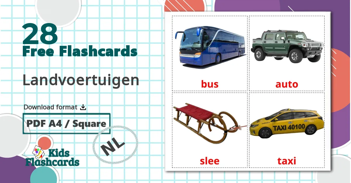 28 Landvoertuigen flashcards