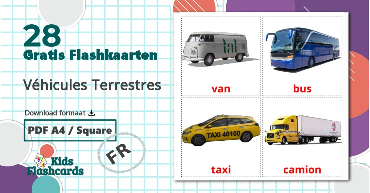 28 Véhicules Terrestres flashcards