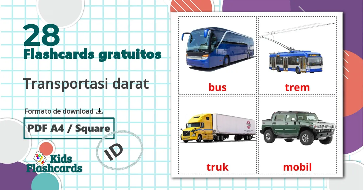 28 Flashcards de Transportasi darat