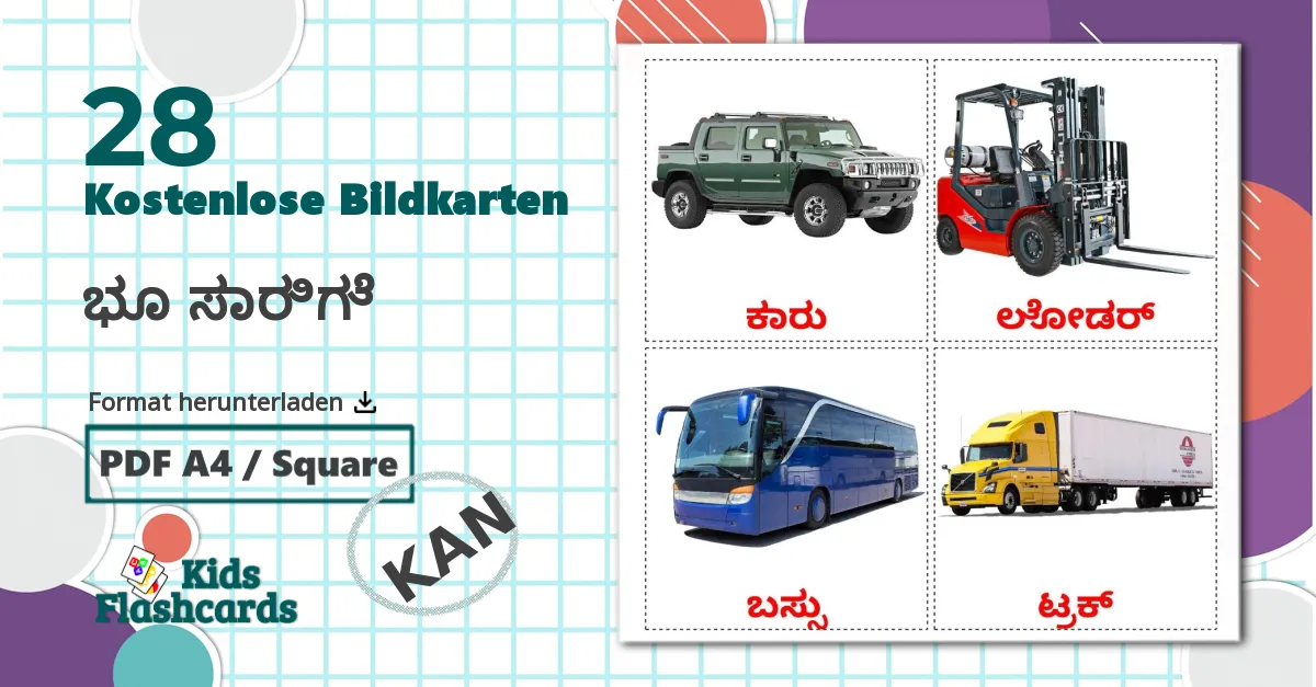 28 Bildkarten für ಭೂ ಸಾರಿಗೆ