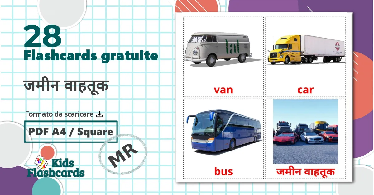 28 flashcards di Trasporto via terra