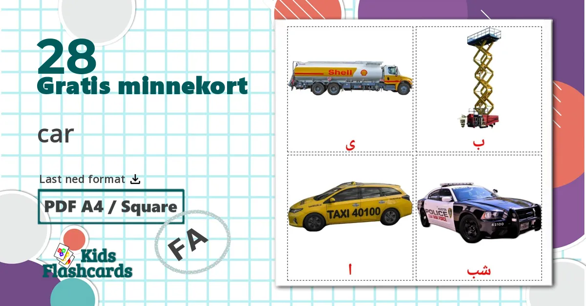 28 Landtransport bildekort