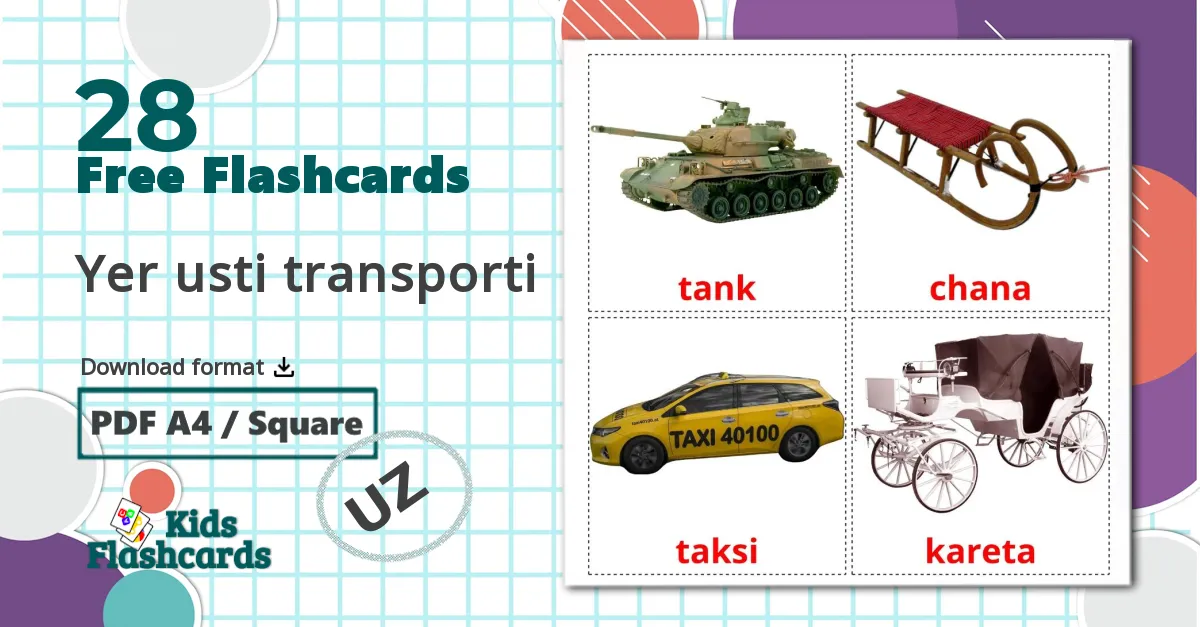 28 Yer usti transporti flashcards