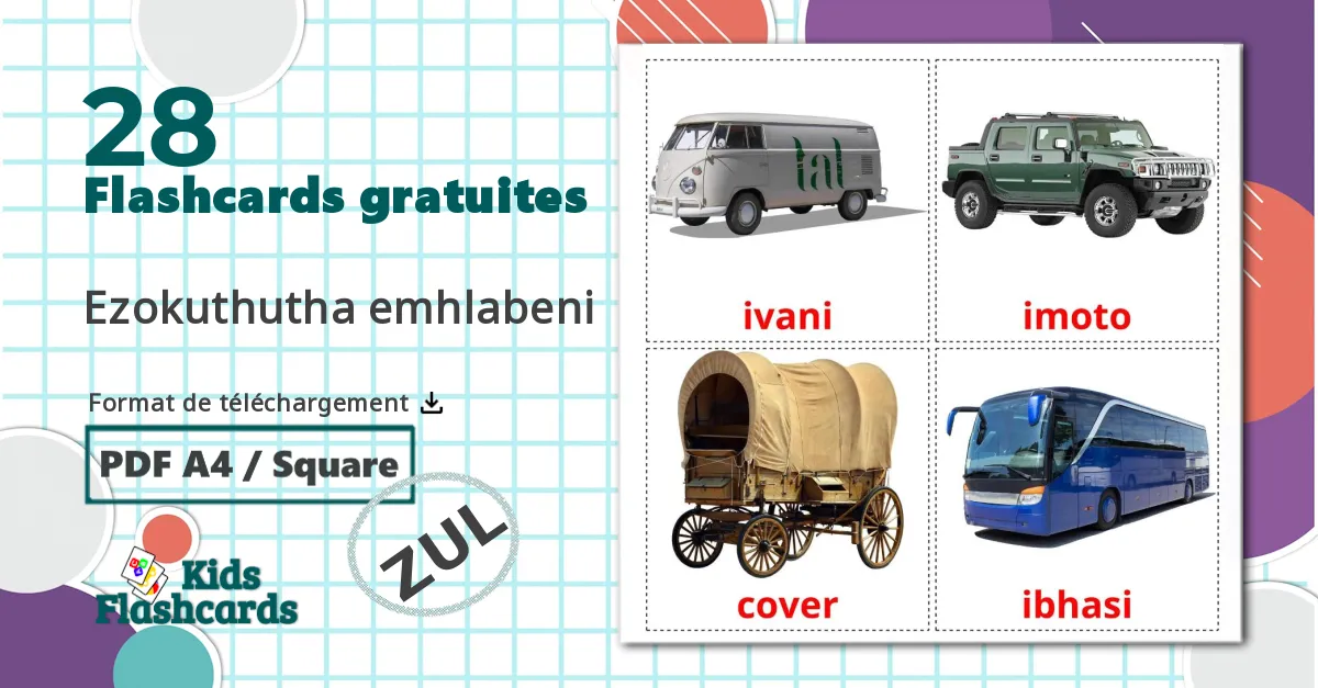 28 Imagiers Véhicules Terrestres