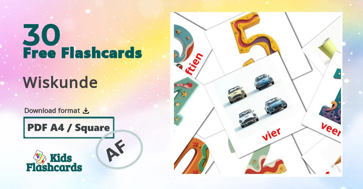 30 Wiskunde flashcards