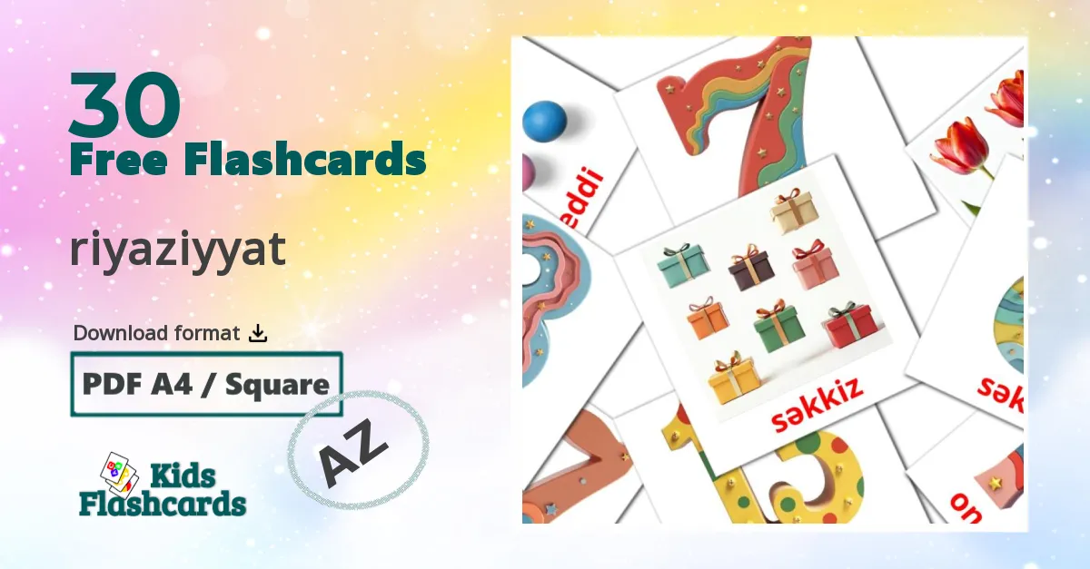 30 riyaziyyat flashcards