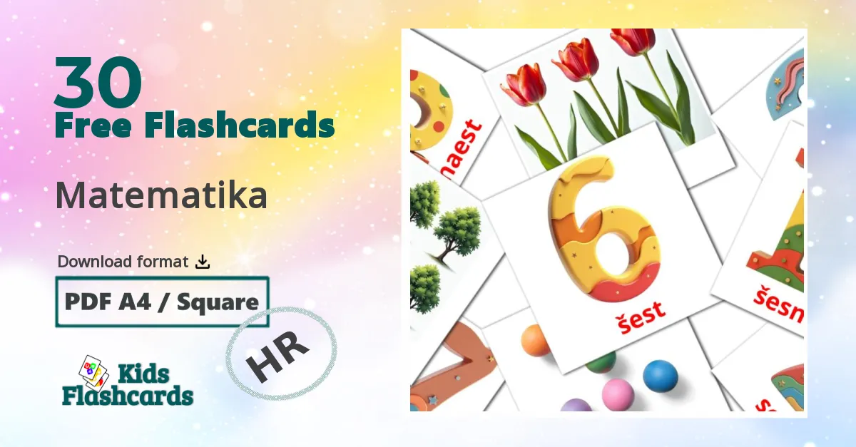 30 Matematika flashcards