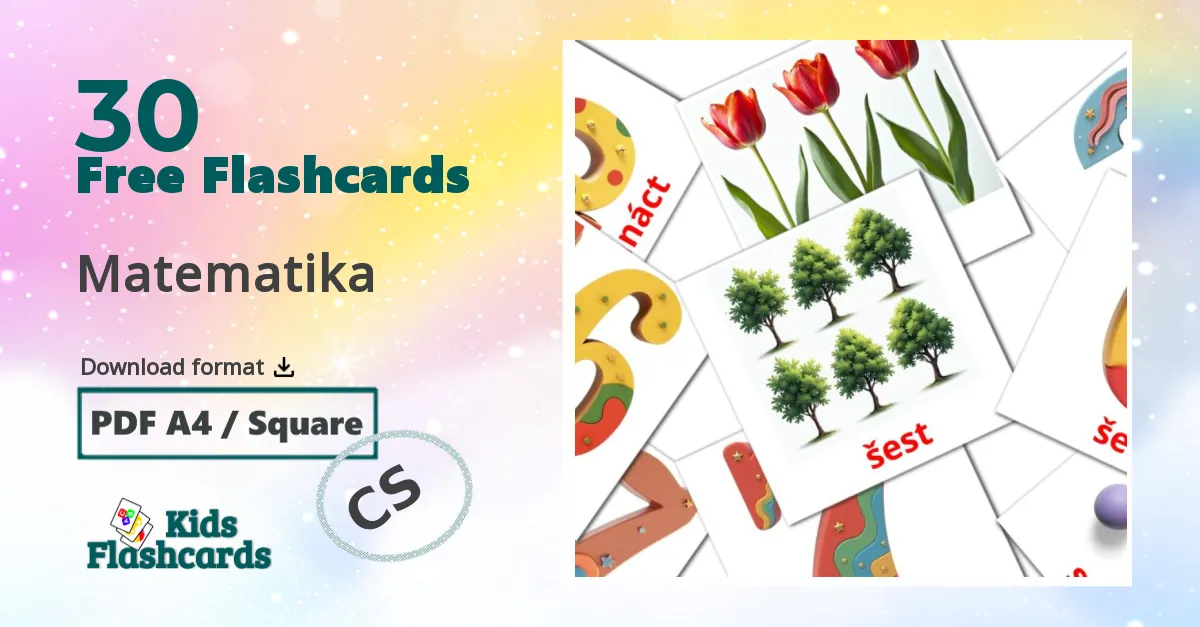 30 Matematika flashcards