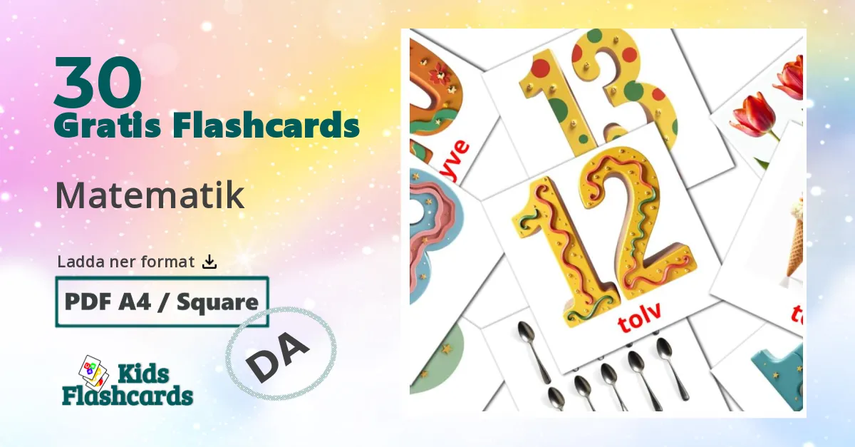 Matematik dansk ordkort