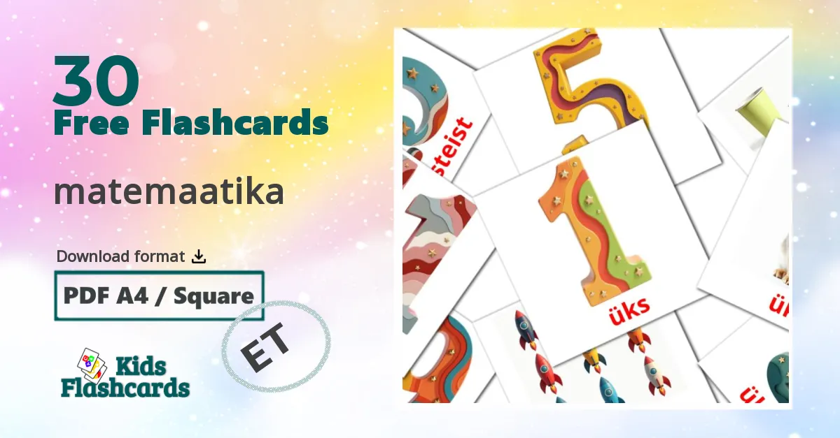 matemaatika estonian vocabulary flashcards