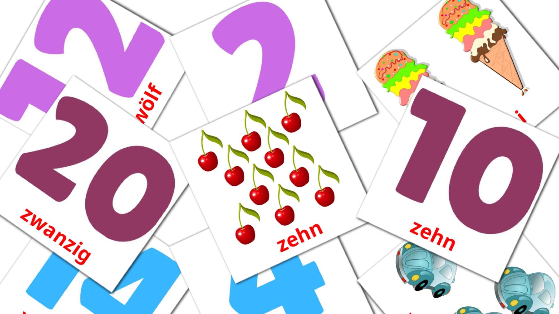 Deutsch Mathematike Vokabelkarteikarten