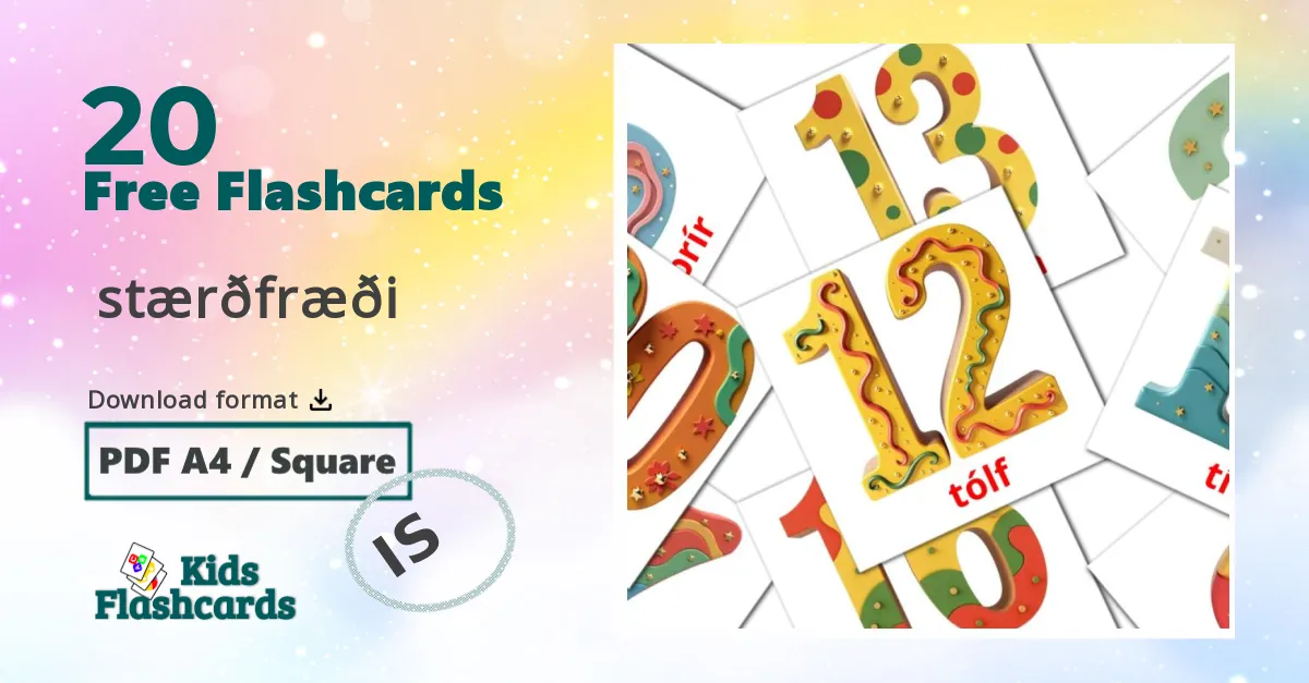 Math flashcards